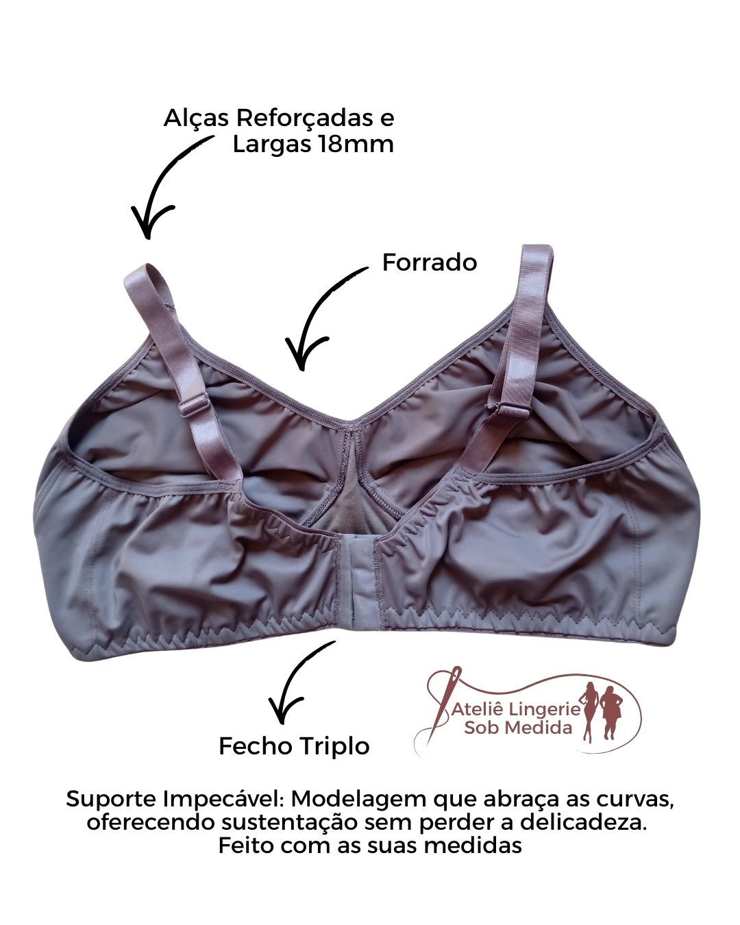 Sutiã Sem Bojo e Sem Aro